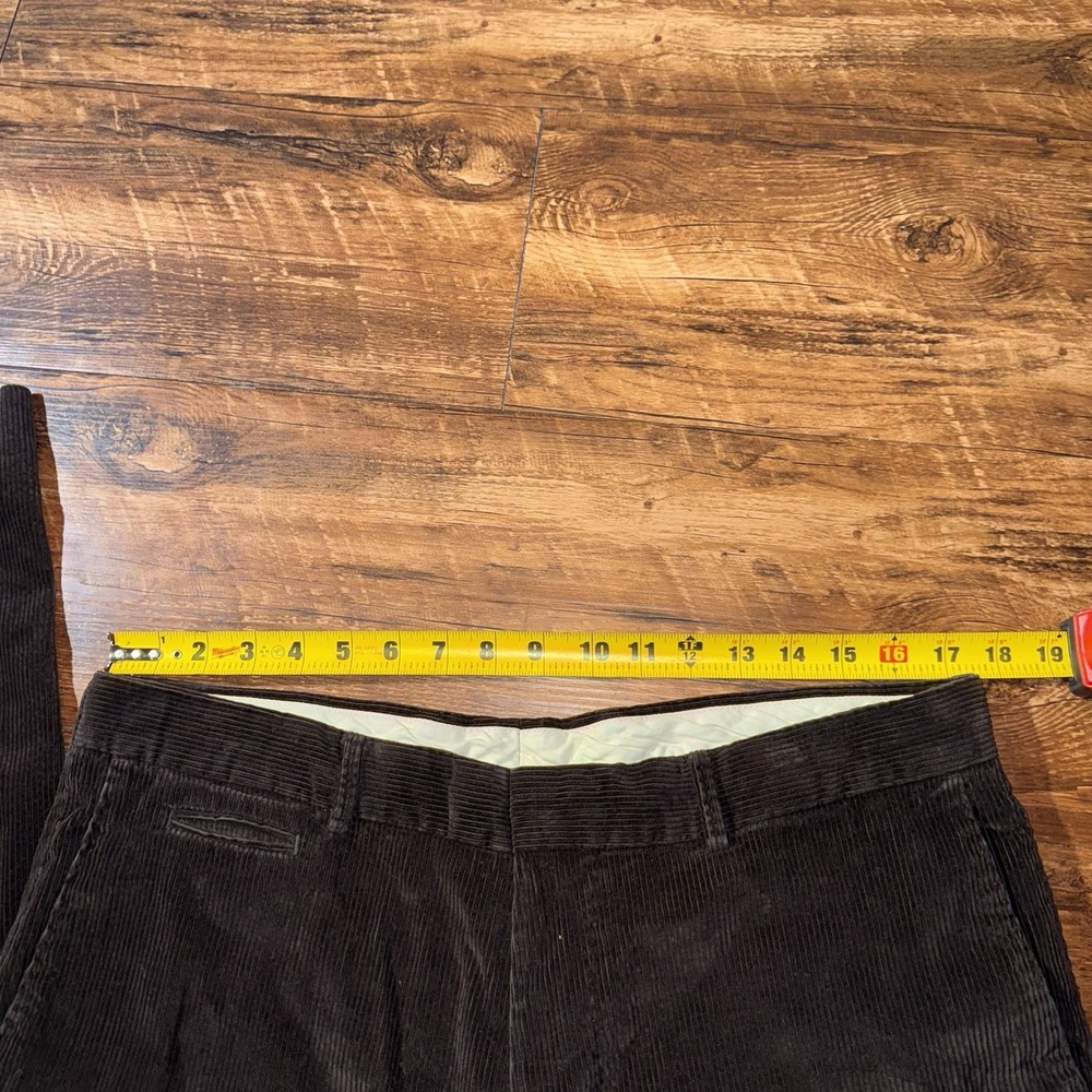 Hugo Boss Brown Cotton Cashmere Corduroy Pants Men's Size 36 - Picture 3 of 7